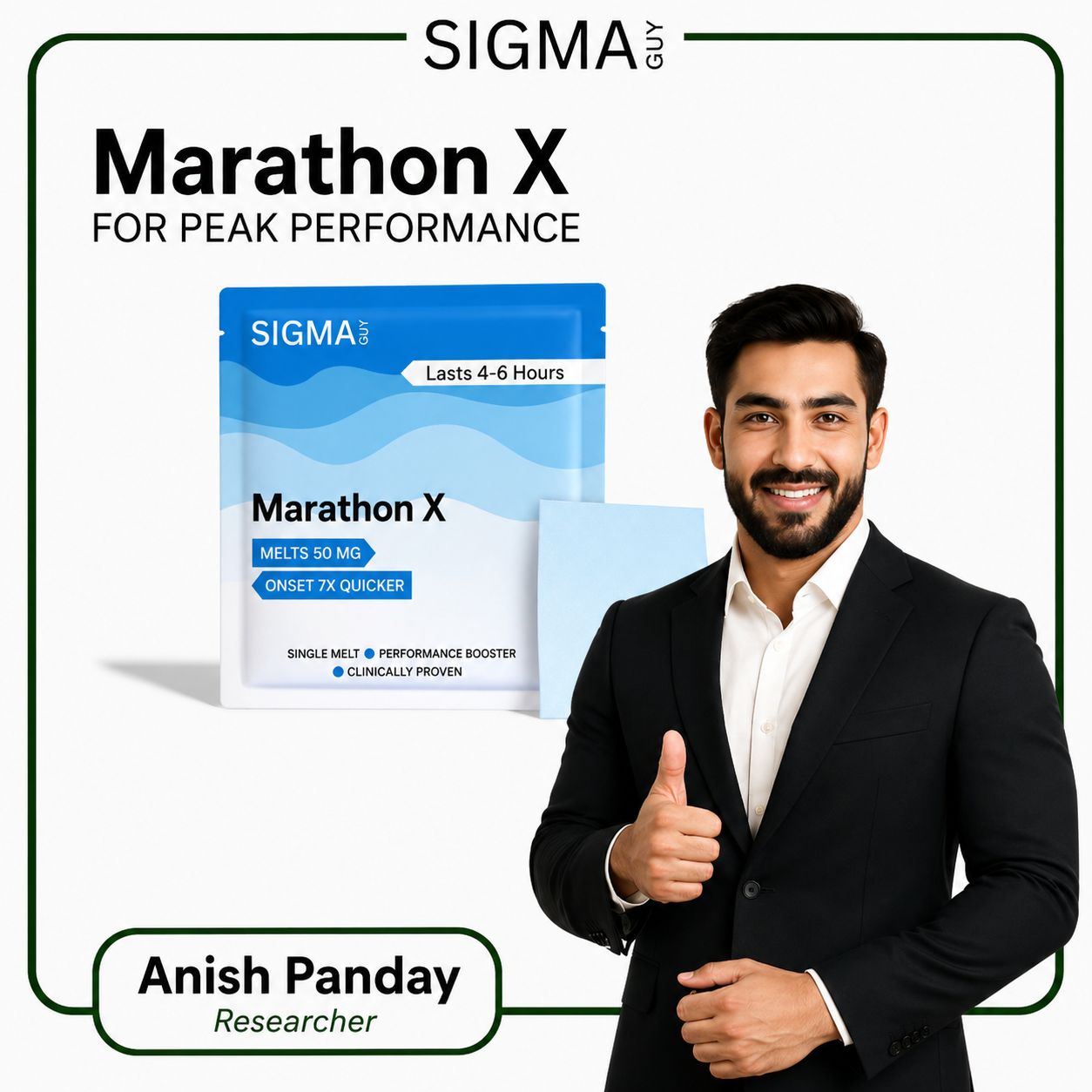 Marathon X Melts: Instant Performance Booster for Men Secondary image