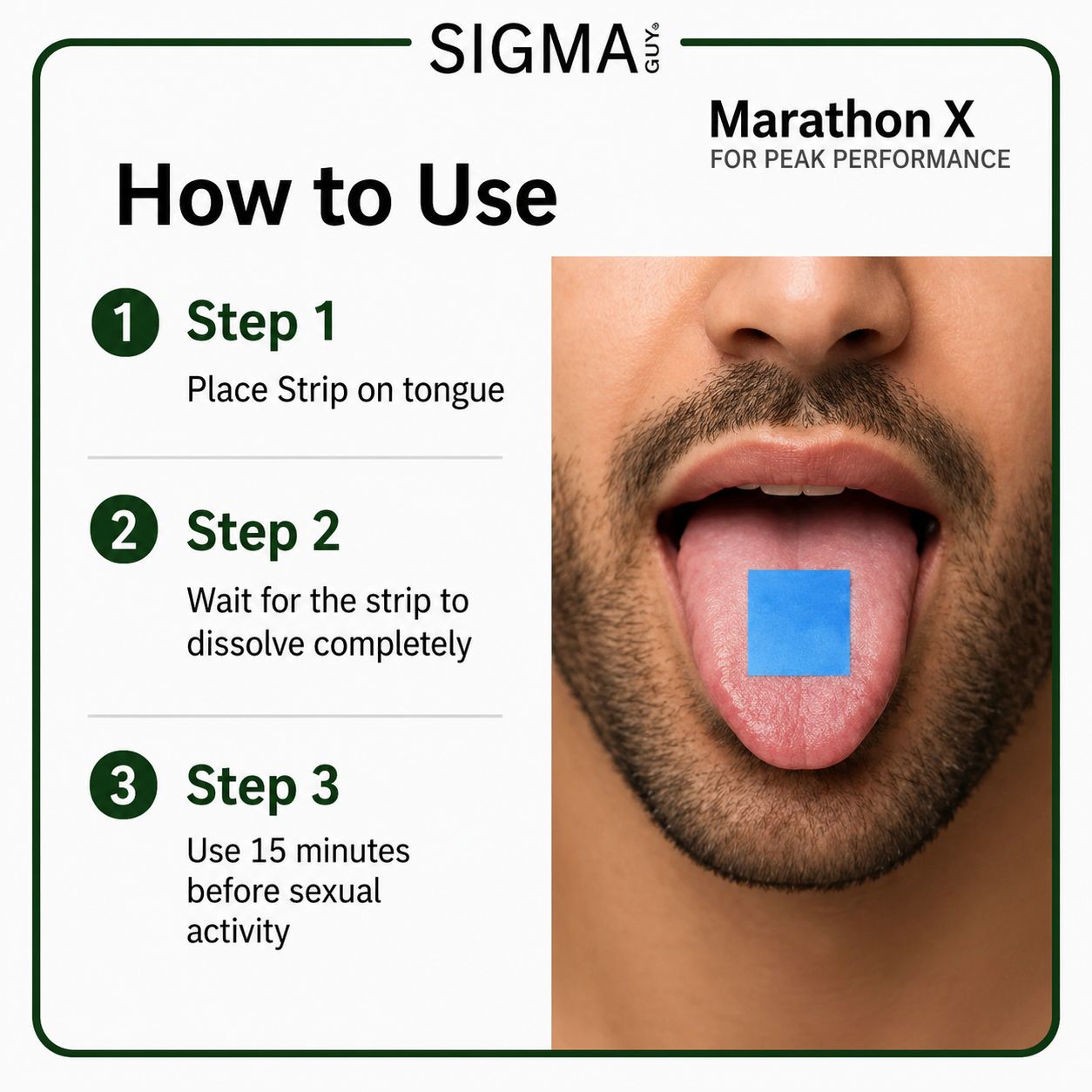 Marathon X Melts: Instant Performance Booster for Men