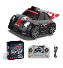 Xiza Mini Smart RC Camera Car – Screen Controller Remote Control Racing Car with LED Lights, Drift Function & Intelligent Follow Sensor Toy for Kids