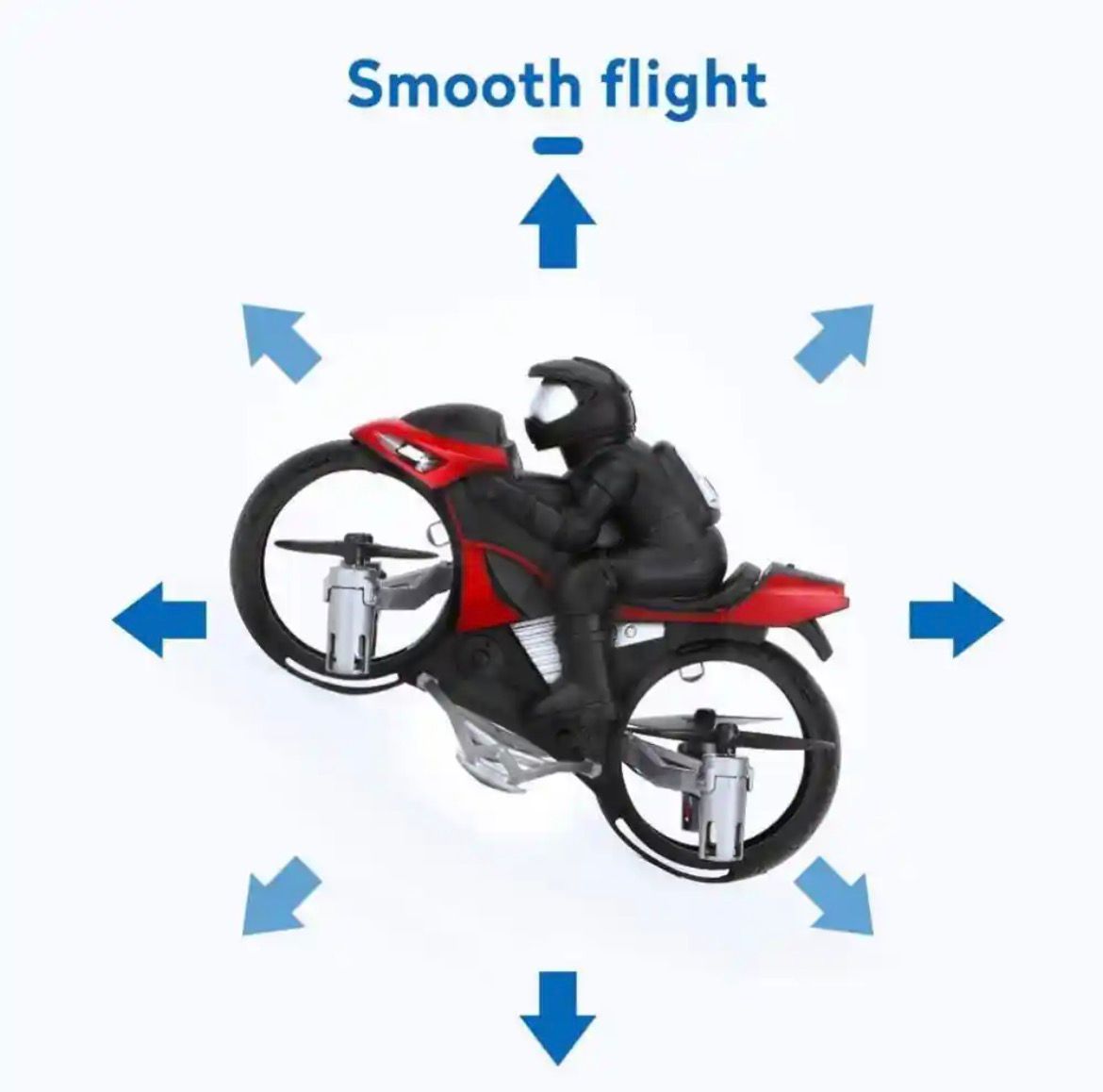 2.4GHz RC Mini Flying Bike With Lights