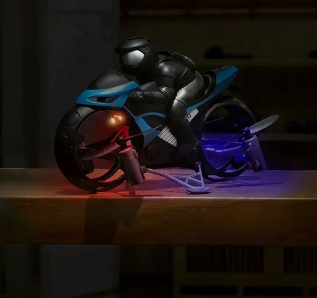 2.4GHz RC Mini Flying Bike With Lights Secondary image