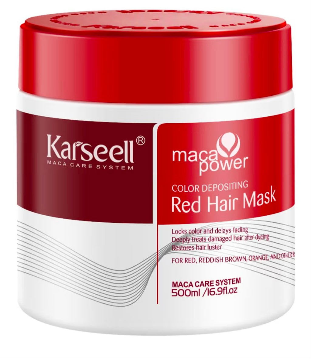 Karseell Maca Power Purple Hair Mask – 500ml Toning & Repair Treatment for Blonde, Platinum, and Cold-Toned Hair