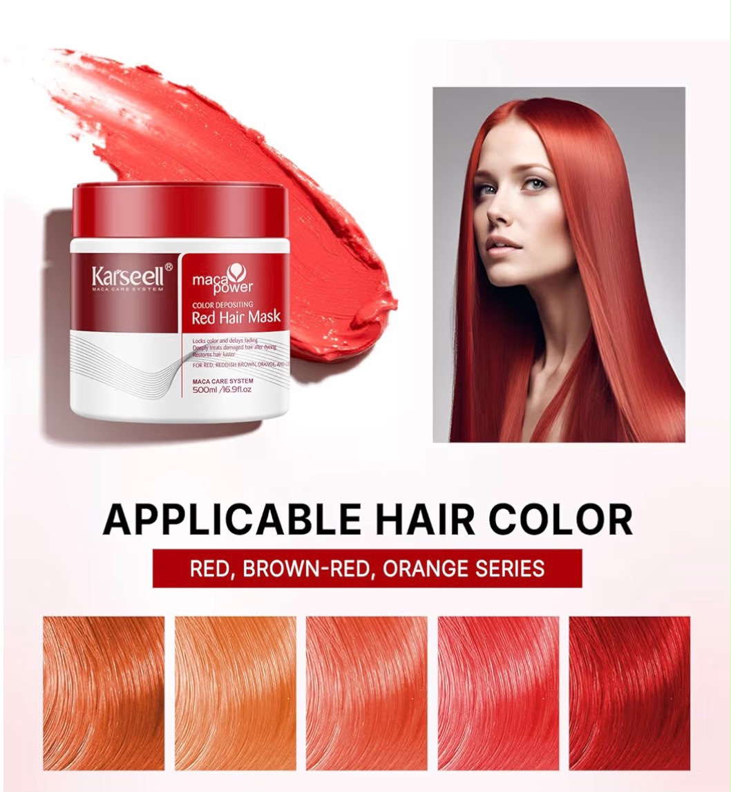 Karseell Maca Power Purple Hair Mask – 500ml Toning & Repair Treatment for Blonde, Platinum, and Cold-Toned Hair