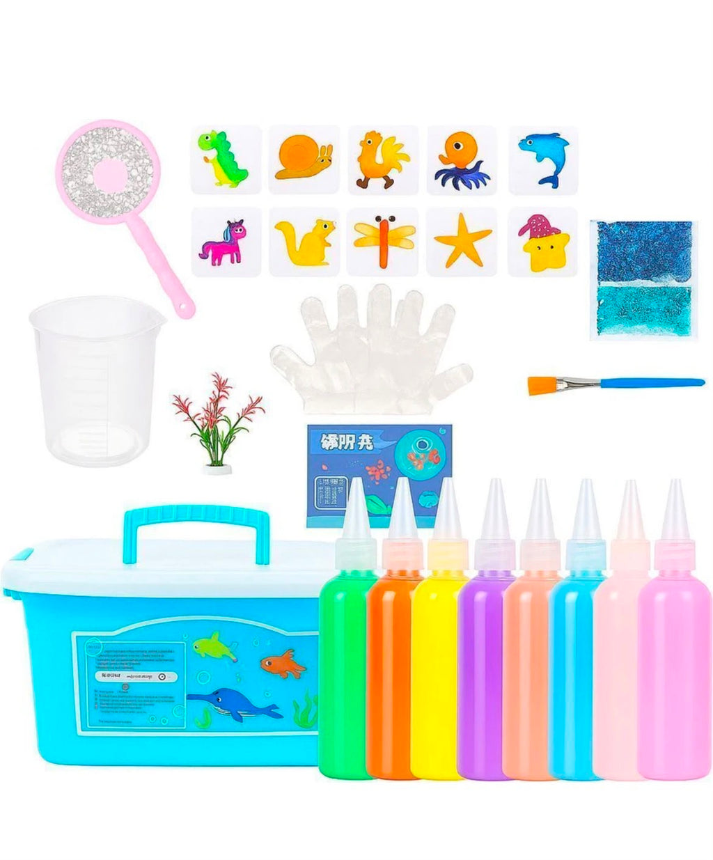 Acarya Creative Gel Art DIY Set 3d aqua magic water jelly kit