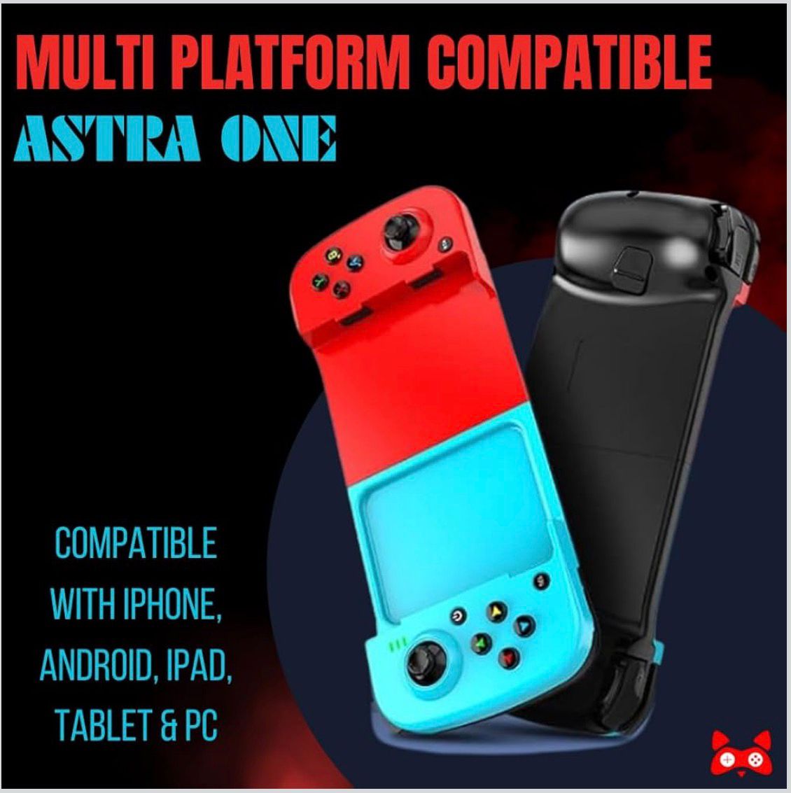 Astra One : Mobile Gaming controller for your Mobile, Tablet, Console or PC (White); Compatible with Android, iPhone, Windows, Mac, PS3, PS4
