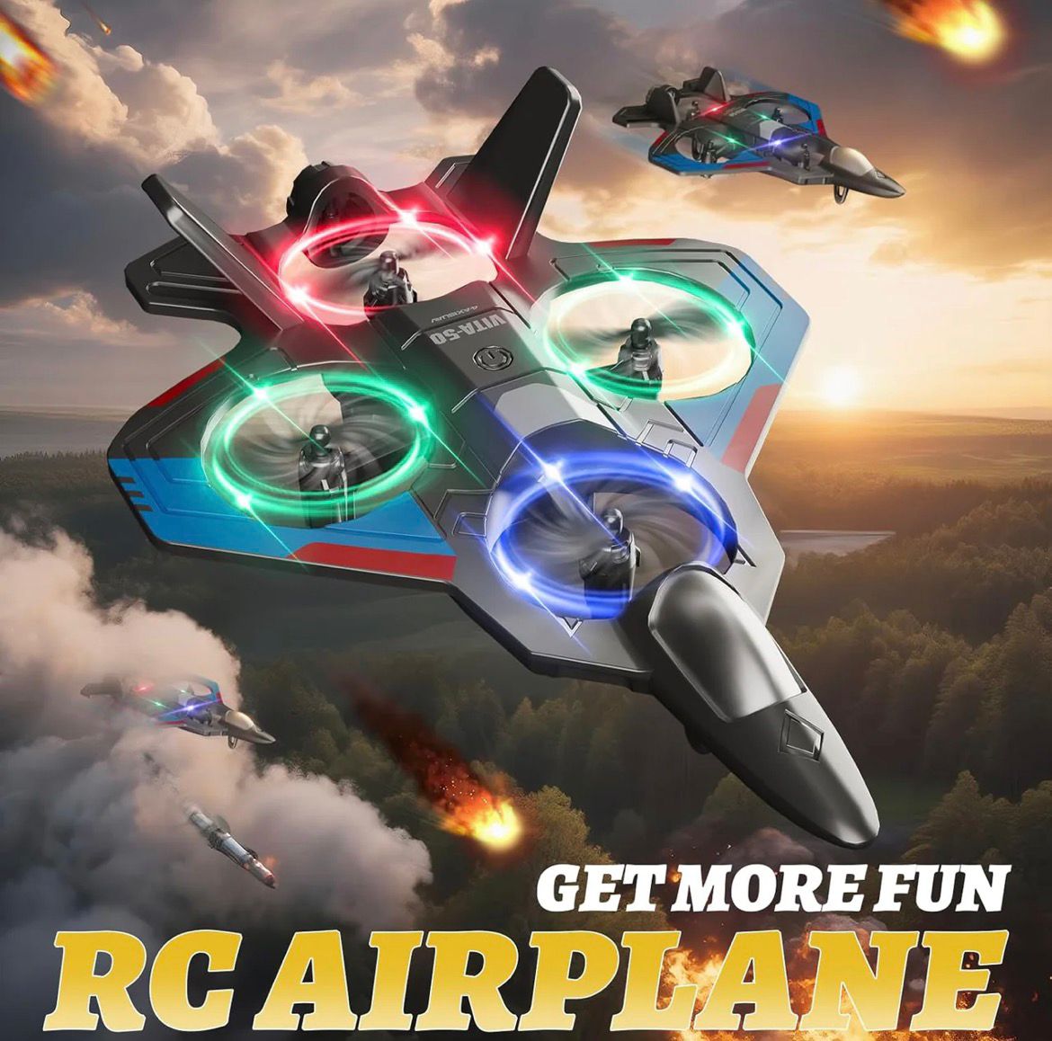 RC ABS VITA-50 Flying Airplane Model