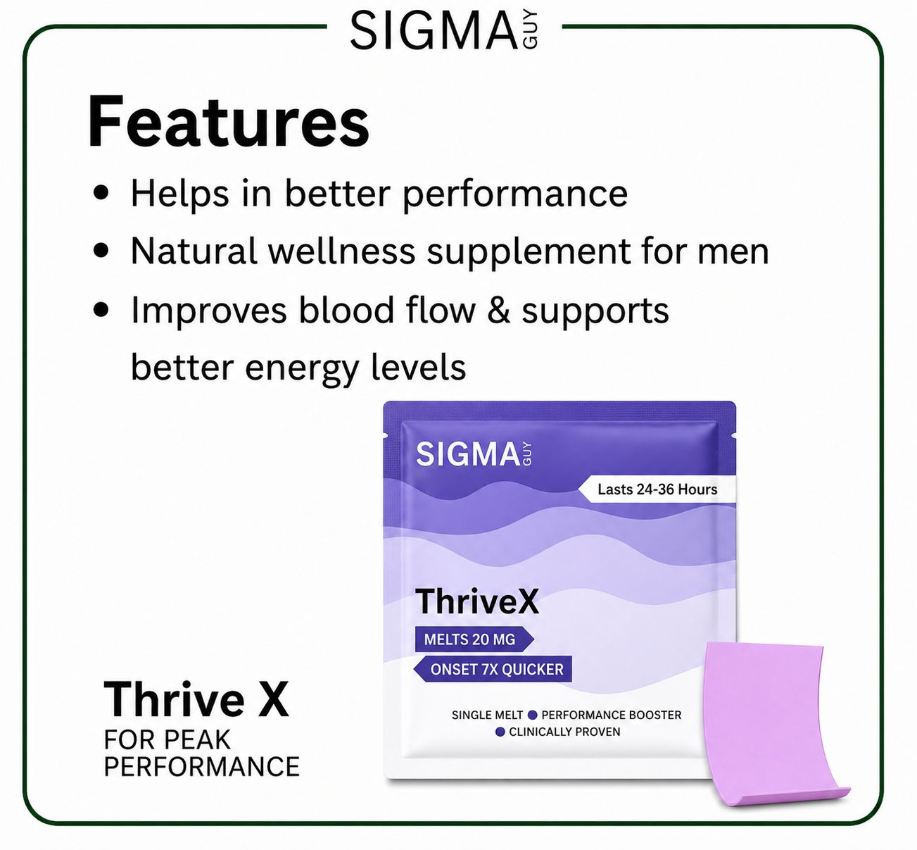 ThriveX Melts by Sigma Guys – Rapid-Dissolve Performance Booster