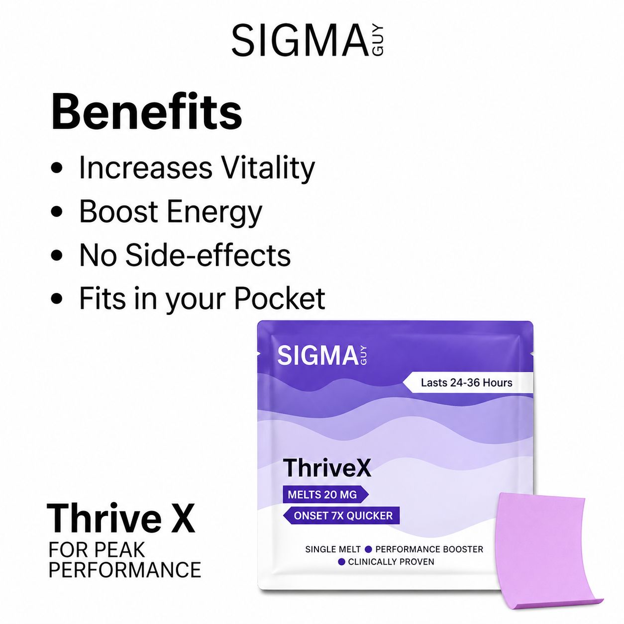 ThriveX Melts by Sigma Guys – Rapid-Dissolve Performance Booster
